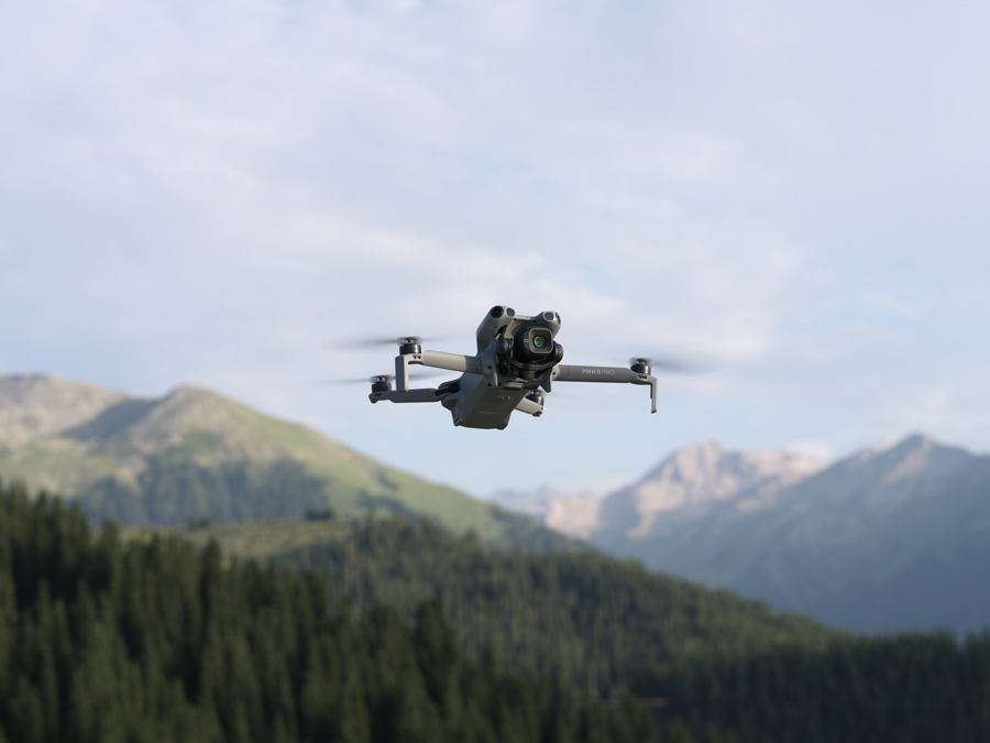 DJI Mini 5 Pro aerial shot — Drone Sales UK