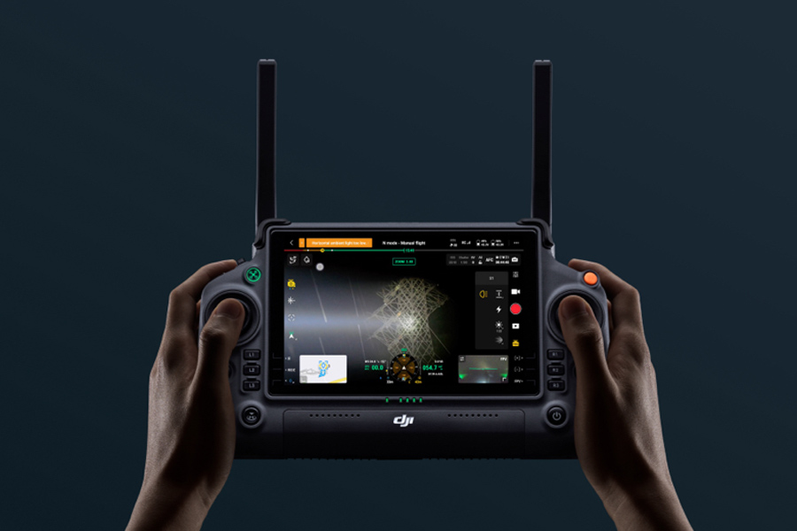 Zenmuse S1 in use with emergency services over an incident scene