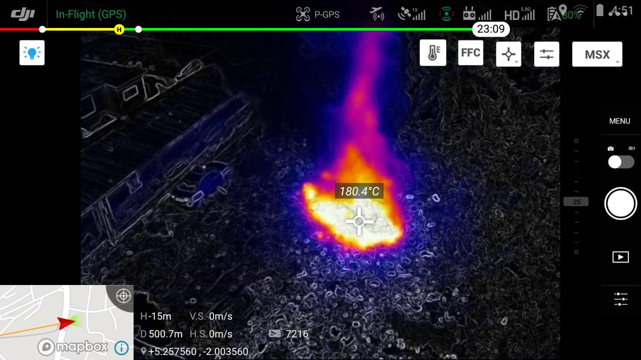 Drone thermal analysis software