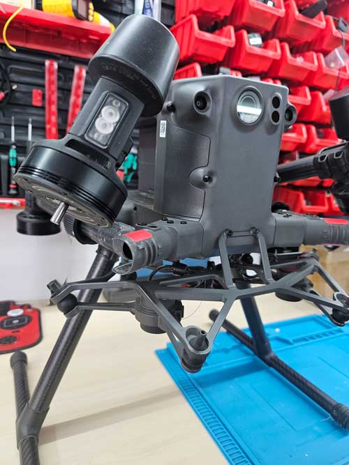 Drone Sales UK repair centre servicing a DJI Matrice platform