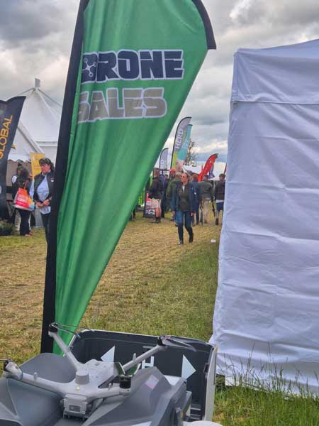 Agricultural drone demonstration at Cereals 2026