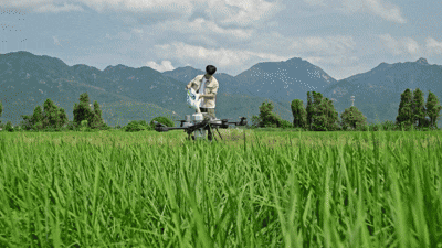 DJI Agras T25P granular material spreading hopper high-speed operation loop