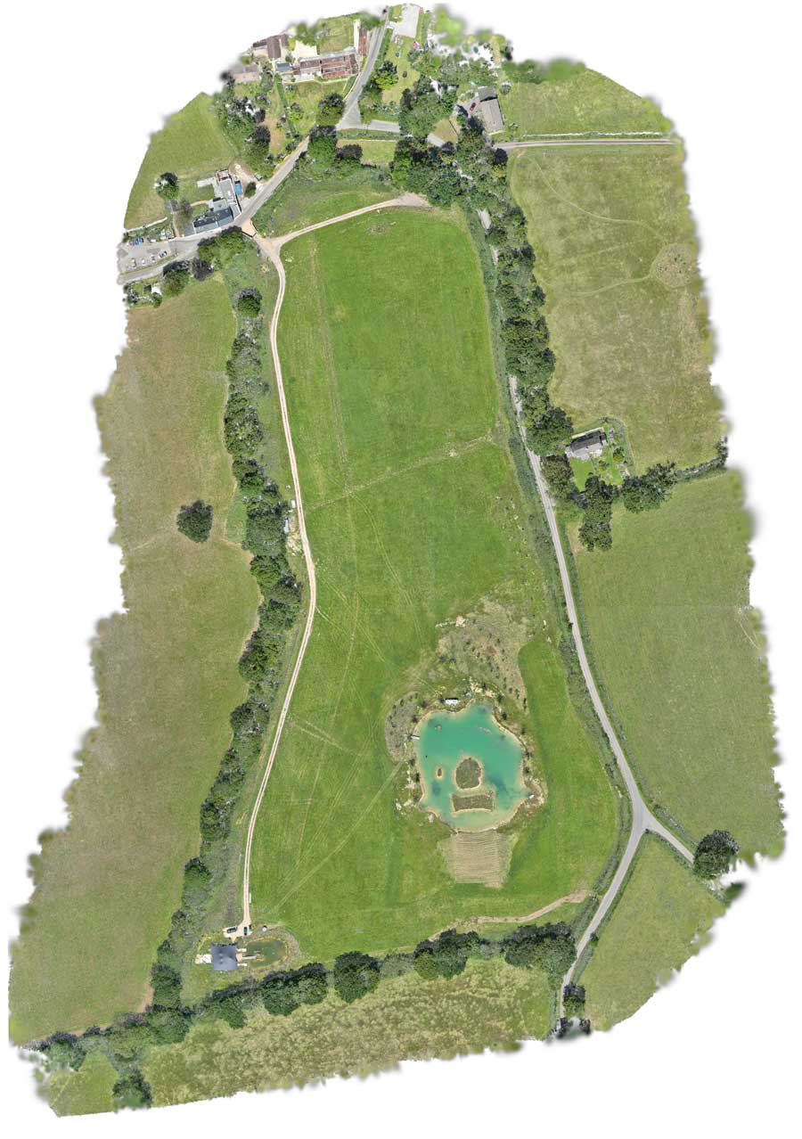 Portrait aerial orthomosaic created using a DJI mapping drone